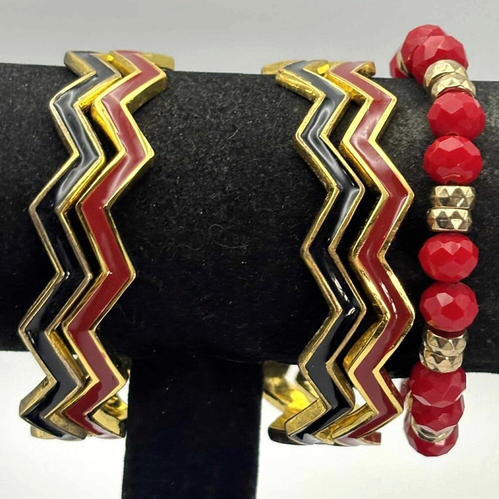 Red & Gold Bracelet Bundle